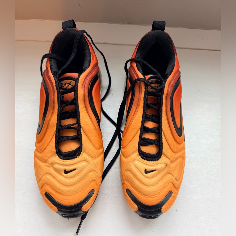 Nike Black and Orange Sneakers air max